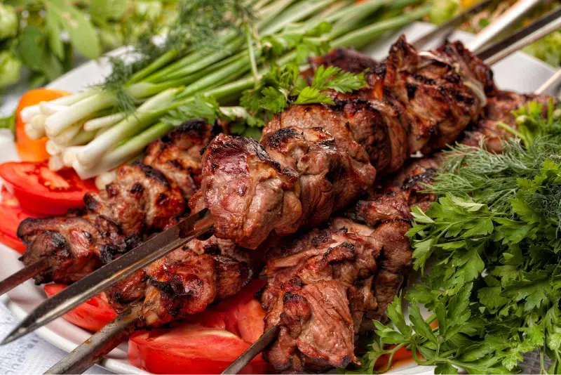 Lamb Seekh Kebab in SE Calgary at Indian Flavors restaurant